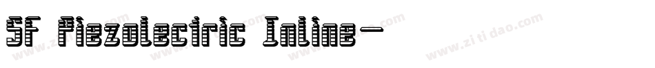 SF Piezolectric Inline字体转换